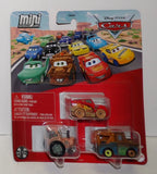 Disney Pixar Cars Mini Racers ~ TRACTOR, MUDDY LIGHTNING, MATER ~ 3-Pack