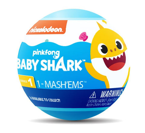 Mash'ems Baby Shark - Squishy Surprise Characters - Collect All 6 - Series 1 | Styles may vary | Includes Only 1