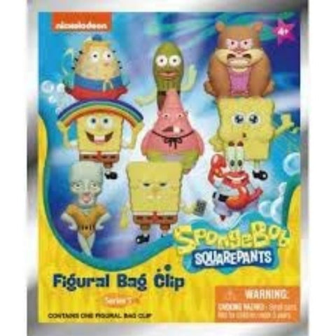SpongeBob Squarepants 3D FOAM BAG CLIP – SERIES 5 IN 1 Randon BLIND BAG