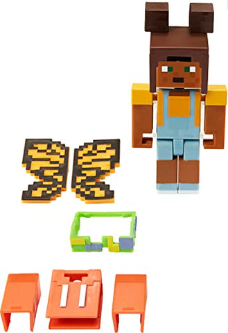 Minecraft Creator Series Fairy Wings Figure, Collectible Building Toy, 3.25-inch Action Figure with Accessories, Gift for Ages 6 Years & Older