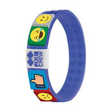 PIXIE CREW Very Unique Pixels Decorated Adjustable Friendship Wristband - Blue