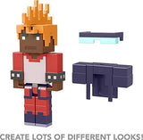 Minecraft Creator Series Wrist Spikes Figure, Collectible Building Toy, 3.25-inch Action Figure with Accessories, Gift for Ages 6 Years & Older