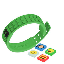 PIXIE CREW Very Unique Pixels Decorated Adjustable Friendship Wristband - Green