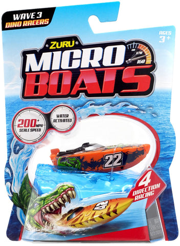 Micro Boats Wave 3 Dino Racers Orange