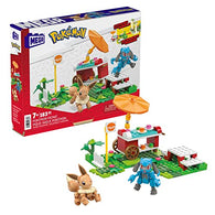 Mega Pokémon Adventure Builder Picnic Toy Building Set, Eevee and Riolu Figures, 193 Bricks and Pieces