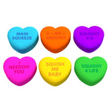 Schylling Teenie Needoh Squishy Heart Shaped Assorted Colors - 3 Pack