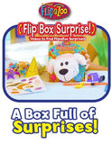 Flipazoo Tan Puppy Flip Box Surprise! Unbox and Flip for a Surprise! Includes Plush Flipazoo,