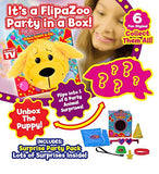 Flipazoo Tan Puppy Flip Box Surprise! Unbox and Flip for a Surprise! Includes Plush Flipazoo,