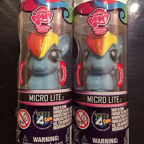 My Little Pony Rainbow Dash Microlite/Micro Lite Miniature LED Charm Light-Up Toy. by Tech4Kids