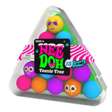 NeeDoh - 15-Pack Teenie Tree with 3 Collectible Squishkins - Soft Sensory Fidget Toy - Collectible Stress Balls - Ages 3+ - SQMGT23