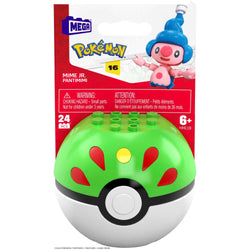 Pokemon Mime Jr. Building Set with 24 Compatible Bricks and Pieces and Poke Ball