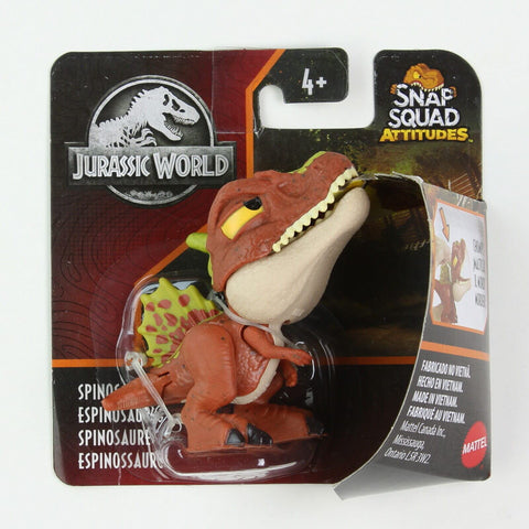 JurassicWorld Snap Squad Attitudes Spinosaurus Orange/Brown