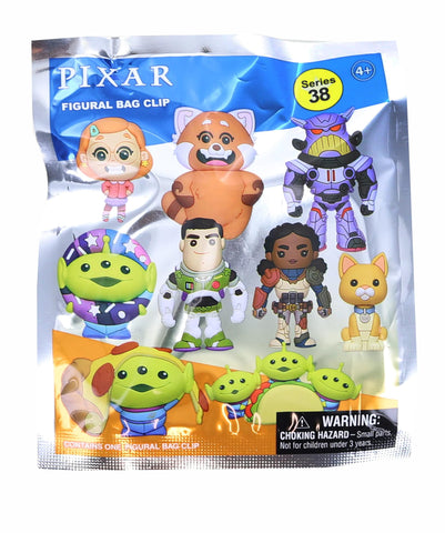 Disney Series 38 Pixar Collection 3D Foam Bag Clip | One Random