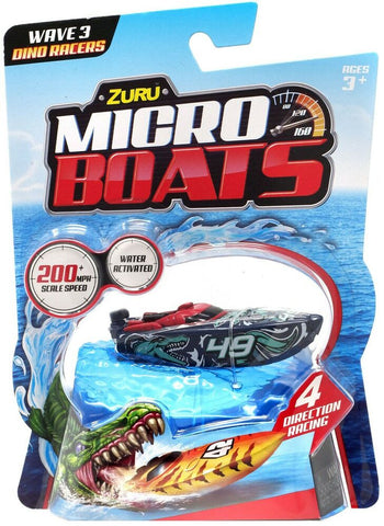 Micro Boats Wave 3 Dino Racers Dark Blue
