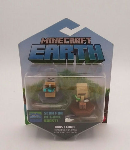 Minecraft Earth Boost Minis Hoarding Skeleton & Crafting Villager Figures