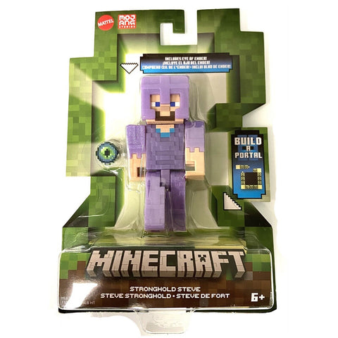 Mattel Minecraft Craft A Block Stronghold Steve Figure Set