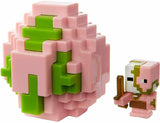 Mattel Minecraft Mini-Figure Spawn Egg - Pink and Green Zombie Pigman